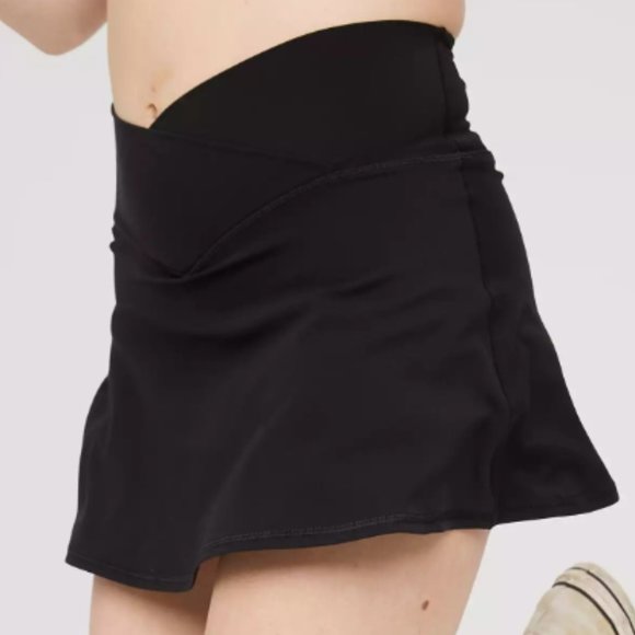 aerie Pants - Arie Offline Black Tennis Skort